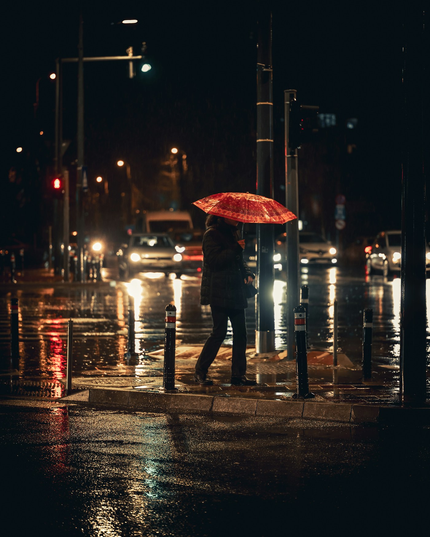 After the Rain, night street photograph